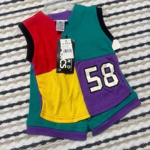 Vintage 90s Deadstock NWT Toddler Outfit Kidcore Graphic Pattern 18M